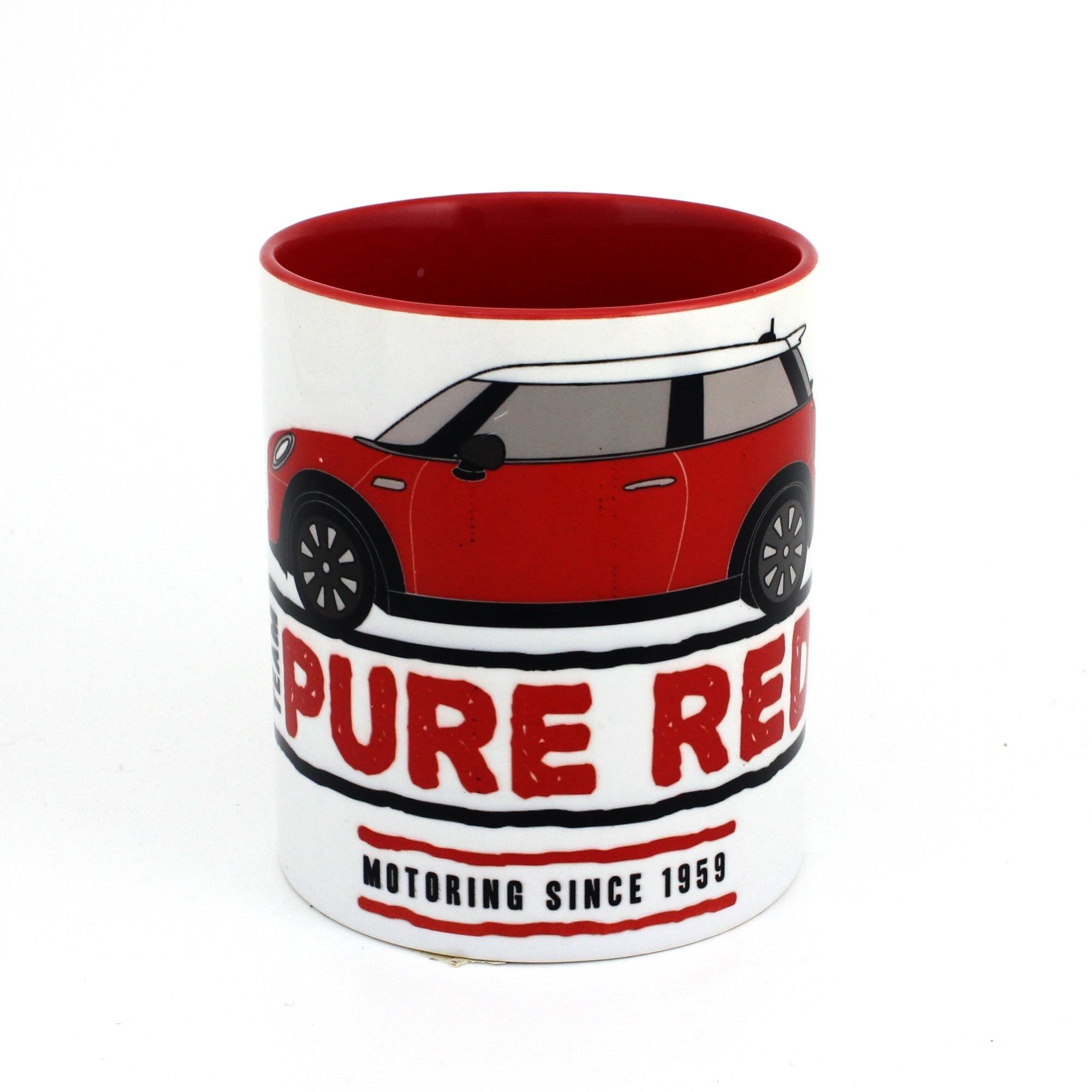 Pure Red Mini Baskılı Kırmızı Kupa Bardak